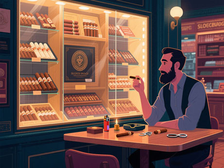 雪茄店都市中的绅士会客厅与时光窖藏